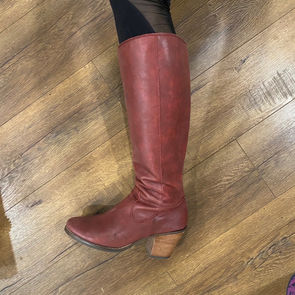 Seychelles Red Riding Boot w Heel (Size 10) - Picture 7 of 11